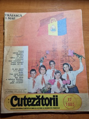 revista cutezatorii 28 aprilie 1983-autobasculanta gigant dac bc.180,brancusi foto