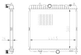 NRF 550021 Radiator, racire motor