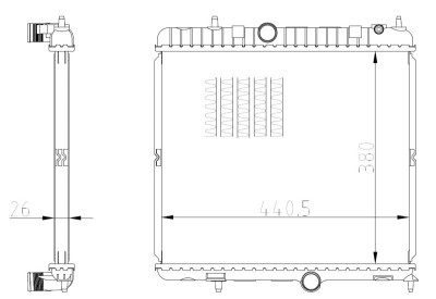 NRF 550021 Radiator, racire motor foto