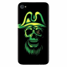 Husa silicon pentru Apple Iphone 4 / 4S, Pirate Skull