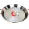 Tigaie din otel lustruit, paella valenciana fructe de mare, diametru 32 cm, 2 manere, 5 portii, Garcima, GRC10032