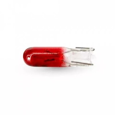 Bec pentru bord T5 rosu W2X4.6D 12V 1.2W 1buc Carguard foto