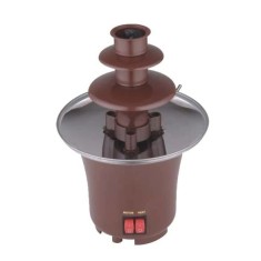 Fantana de Ciocolata FOXMAG24, Mentinere la Cald a Ciocolatei, Usor de folosit, Metal Durabil, Plastic Rezistent, Buton ON/OFF, Maro