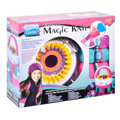 Kit crosetat DIY Magic Knit, 3 bobine lana, 5 ani+ foto