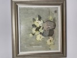 Tablou Mihai Puricel, Flori galbene, u/p