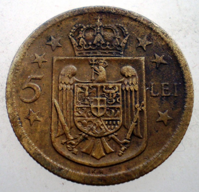 2.379 ROMANIA MIHAI I 5 LEI 1930 KN