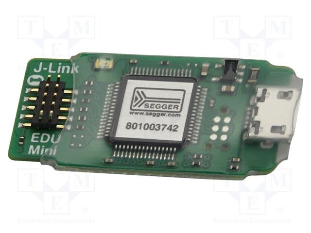 Programator Debugger 3.3V 10pin Micro USB SEGGER MICROCONTROLLER 35x17x8mm 5-60&deg;C