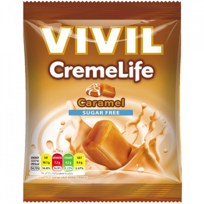 VIVIL CREME LIFE CARAMEL FARA ZAHAR 60GR foto