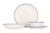 Bonna Set de vesela (Medium) - Linea Blue - 24 bucăți - 6 persoane - Porţelan
