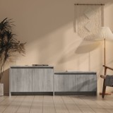vidaXL Comodă TV, stejar sonoma gri, 146,5x35x50 cm, PAL