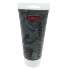 Culori acrilice Daco 200ml - negru foto