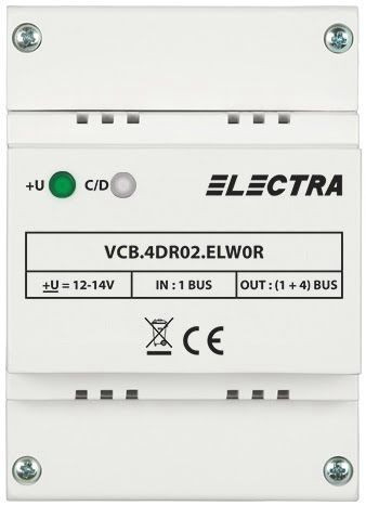 Doza derivatie video 4 iesiri REZIDENTIAL - ELECTRA VCB.4DR02.ELW0R SafetyGuard Surveillance