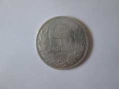 Austria 1 Korona/Coroana 1895 argint foto