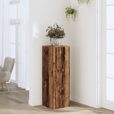Gossi suport de plante, lemn vechi, 33x33x100 cm, lemn prelucrat foto