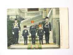 Rara! Carte postala circulata 1904 Imperiul Otoman/Salutari din Constantinopol:Copii Sultanului Abdul Hamid al II-lea