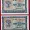 Grecia set lot 2 bucati 10 Drachmai Drahme 1940 serii consecutive UNC **