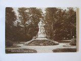 Carte poștală foto R&acirc;mnicu V&acirc;lcea:Parcul Zăvoi cu statuia domnitorului D.Știrbey, Circulata, Printata, Ramnicu Valcea