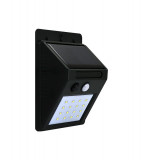 Lampa solara de perete cu senzor de miscare si 16 LEDuri 12.5 x 9.5 cm, Polux