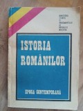 Carte Istorie Stiinta: Istoria romanilor Epoca contemporana (1992), Format 20x13 cm