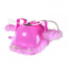 Casca party roz cu suport pentru bauturi, Radar 93/2065 foto