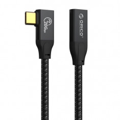Cablu prelungitor Orico CLY32 100W USB Type-C male - USB Type-C female 1m negru