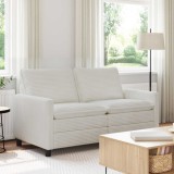 vidaXL Canapea Crem 156 x 81 x 87,5 cm Poliester 42028868