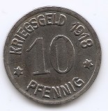Germania - Notgeld - 10 Pfennigs - Coblenz 1918 - Monede de urgență, Fier, 20,2 mm