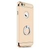 Husa iPhone 8 GloMax 3in1 Ring PerfectFit Gold, Protectie Soc, Praf, Zgarieturi, Policarbonat, Carcasa