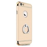 Husa iPhone 8 Plus GloMax 3in1 Ring PerfectFit Auriu | Carcasa Protectie Socuri, Praf, Zgarieturi | Policarbonat