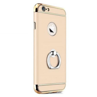 Husa pentru Apple iPhone 8 Plus, GloMax 3in1 Ring PerfectFit, Gold foto
