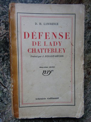 Defense de lady Chatterley - D.H.Lawrence foto
