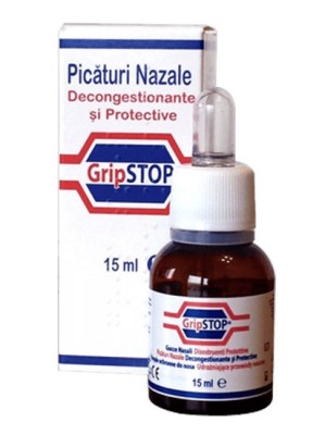 GripStop picaturi nazale, 15 ml, Plantamed foto