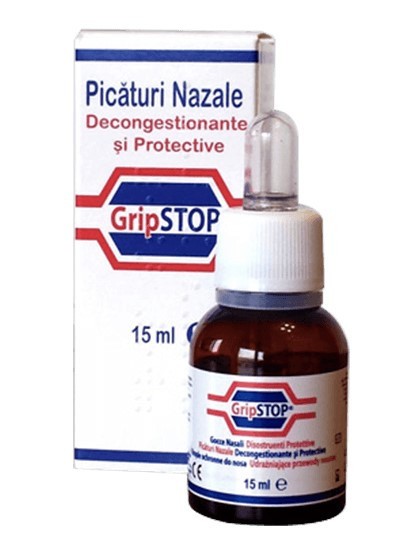 GripStop picaturi nazale, 15 ml, Plantamed