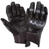 Manusi moto piele Roleff Carbon, negru, marime S