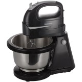 Mixer cu bol Daewoo DHM100B, 300 W, bol inox rotativ 2 l, 5 viteze, functie Turbo, accesoriu framantare, palete amestecare, carcasa ABS