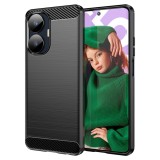 Husa carbon realme c55, protect anti-soc, negru