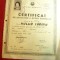 Certificat Absolvire Scoala Gen. la Liceul 3 Barlad 1966