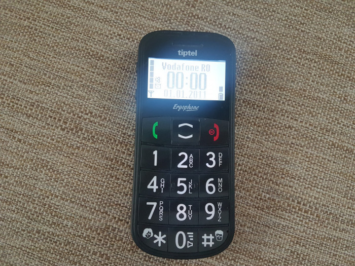 Telefon Seniori Varstnici Tiptel Ergophone 6010 Black Livrare gratuita!