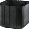 CURVER. Ghiveci imitatie lemn antracit CUBE PLANTER M