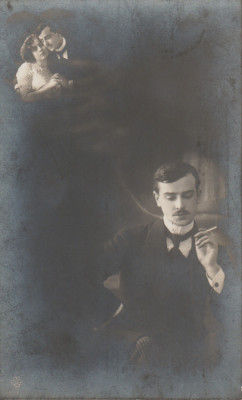 1912 CP ilustrata tematica indragostiti, circulata la Calimanesti foto
