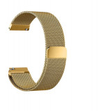Bratara metalica Milano pentru Fitbit Blaze cu inchidere magnetica-Mărime L-Culoare Aur, Oem