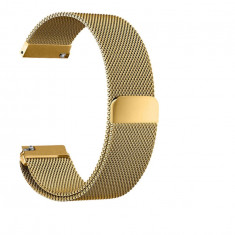 Bratara metalica Milano pentru Fitbit Blaze cu inchidere magnetica-Mărime L-Culoare Aur