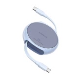 Baseus - Data Cable Pathfinder Series (P10368400311-00) - Type-C to Type-C, 100W, 1m, Retractable - Galaxy Blue