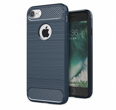 Husa APPLE iPhone 6\6S Plus - Luxury Carbon TSS, Bleumarin foto