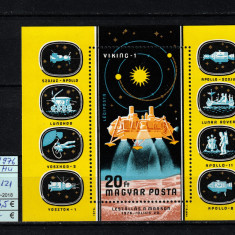 Timbre Ungaria, 1976 | Explorarea spatiului interplanetar - Cosmos | MNH | aph