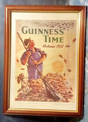 E377A- Reclama Bere vintage GUINESS TIME-Baruri si Restaurante Toamna 1951. foto