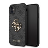 Husa originala Guess iPhone 11 Hardcase 4G Big Metal Logo, gri, GUHCN614GMGGR