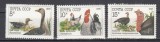 A12 S1 22 - Timbre foarte vechi - URSS - pasari din gospodarie - 1990