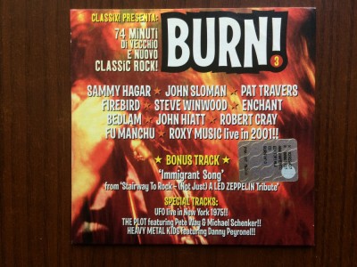 burn vol 3 various 2003 cd disc selectii muzica hard stoner blues prog rock VG++ foto
