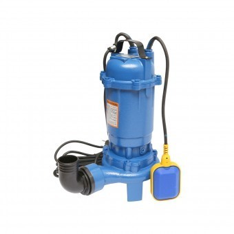 Pompa apa murdara, drenaj submersibila cu flotor si tocator 750W, 250L/min, H7m, 220V, WQCD7-8-0.75F, Breckner Germany foto